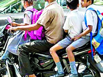 Violation of the traffic rules in the city | शहरात वाहतुकीच्या नियमांचे उल्लंघन