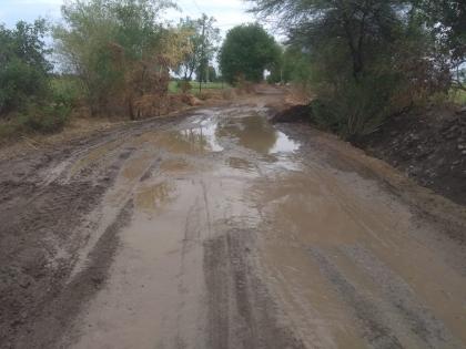 In the first rain, the roads started to fall | पहिल्याच पावसात रस्त्यांची लागली वाट