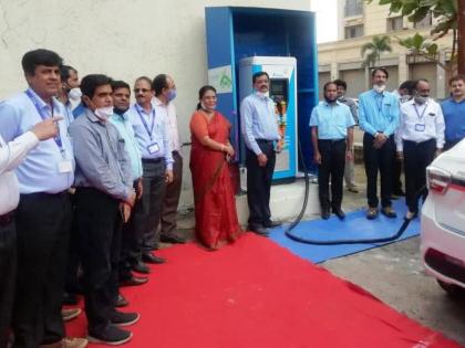 Successful test of electric vehicle charging station | विद्युत वाहन चार्जिंग स्टेशनची चाचणी यशस्वी 