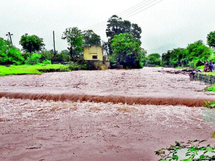 The God river at Wani floods | वणी येथील देव नदीला पूर