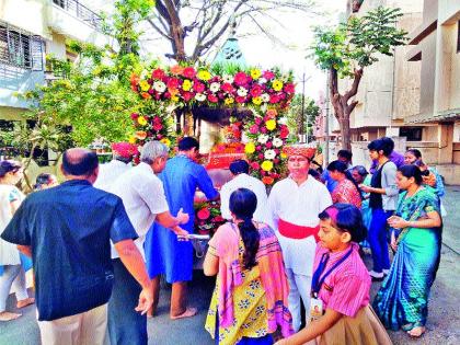 Gajananan Palak of Indiranagar, Palkhi of Gajanan Maharaj | इंदिरानगरला गजानन महाराजांची पालखी