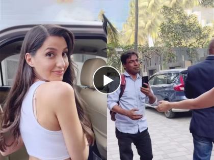 Nora Fatehi Brutally Trolled For Responding After A Fan Falls She Says Sambhal Ke Giro | Nora Fatehi Video: “क्या बोल रही है छोरी...?”, चुकून असं काही बोलून गेली नोरा की नेटकऱ्यांना हसू आवरेना...