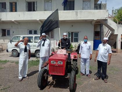 Protests against the Center in the district on behalf of Kisan Sabha | किसान सभेच्या वतीने जिल्ह्यात केंद्राच्या विरोधात निदर्शने