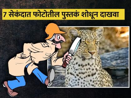 Optical illusion : Find out the pile of books hidden in this stunning picture of Leopard | या फोटोत फक्त बिबट्याच नाही तर आहेत काही पुस्तकं, 7 सेकंदात शोधले तर जीनिअस ठराल!