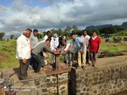 Water released to Haranbari right canal | हरणबारी उजव्या कालव्याला सोडले पाणी