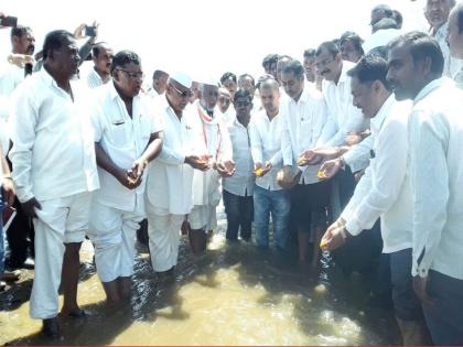 Finally, Chankarpur water in Parasul dam | अखेर चणकापुरचे पाणी परसुल धरणात