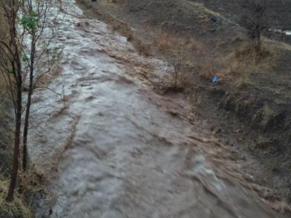 Heavy rain in Sakri taluka | साक्री तालुक्यात दमदार पाऊस