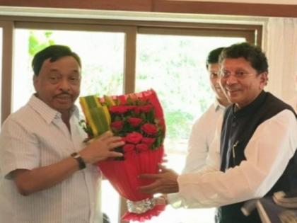 Union Minister Narayan Rane was met by School Education Minister Deepak Kesarkar after 14 years | राणे-केसरकर १४ वर्षांनंतर पुन्हा दिलजमाई, सिंधुदुर्गात राजकीय चर्चांना उधाण 