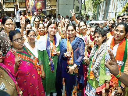 Poonam Mahajan, who will be with the people, will help in development | जनतेला सोबत घेऊन विकास साधणार - पूनम महाजन