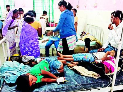 40 students get milk from poisoning | ४० विद्यार्थ्यांना दुधातून विषबाधा