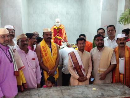 Installation of the idol of Shri Swami Samarth at Ghoti | श्री स्वामी समर्थांच्या मुर्तीची घोटीत प्रतिष्ठापना