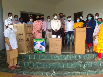 Jumbo washing machine for washing covid patients! | कोविड रुग्णांची कपडे धुण्यासाठी जम्बो वॉशिंग मशीन !