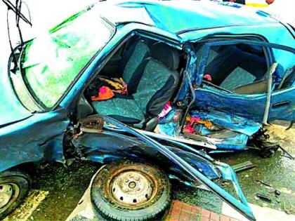 Jeep car hit; Two killed | जीपची कारला धडक; दोन ठार