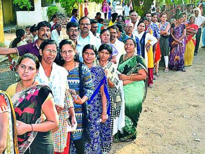 The percentage of voting is 40 in the house | मतदानाची टक्केवारी ४० च्या घरात