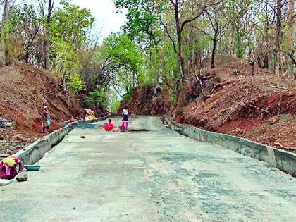 Wrenches of pucca street netting in remote areas | अतिदुर्गम भागात विणले पक्क्या रस्त्याचे जाळे