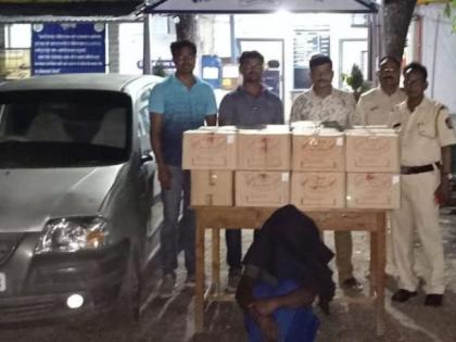 One arrested with 22 boxes of liquor | २२ पेट्या दारुसह एकाला अटक One arrested with 22 boxes of liquor | २२ पेट्या दारुसह एकाला अटक