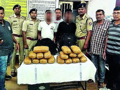 1 lakh 74 thousand ganja seized | १ लाख ७४ हजाराचा गांजा जप्त