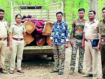 The literature of forest smugglers seized | वन तस्करांचे साहित्य जप्त