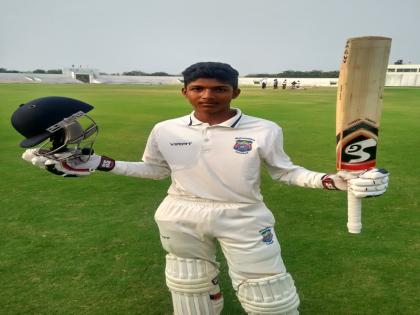 Beed's Sachin Dhas hit 160 against the Baroda team | बडोदा संघाविरुद्ध बीडच्या सचिन धसने ठोकल्या १६० धावा