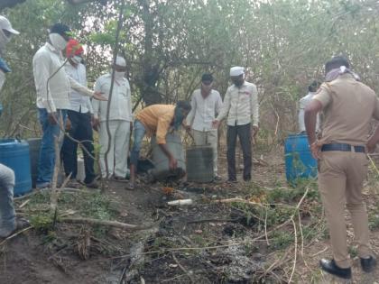  Destroyed distilleries in Virana | विराणेत दारूभट्ट्या उद्ध्वस्त