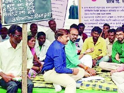 Behind the fasting of project affected people | प्रकल्पग्रस्तांचे उपोषण मागे