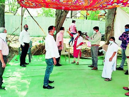 Khaki's 'those' Kovid warriors also get health check-ups | खाकीतील ‘त्या’ कोविड योद्धांचीही होतेय आरोग्य तपासणी Khaki's 'those' Kovid warriors also get health check-ups | खाकीतील ‘त्या’ कोविड योद्धांचीही होतेय आरोग्य तपासणी