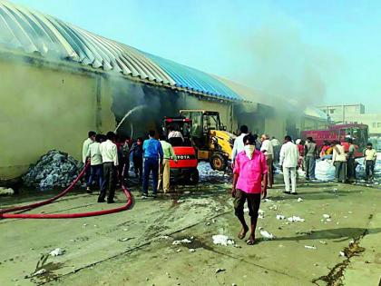 Fire in PV Textiles | पीव्ही टेक्सटार्ईल्समध्ये आग