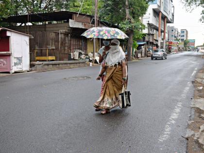 Heavy rain in many places in the district: Cloudy weather till noon | जिल्ह्यात अनेक ठिकाणी जोरदार पाऊस : दुपारपर्यंत ढगाळ वातावरण