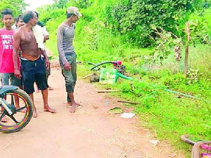 The farmer finds water for planting | रोवणीसाठी शेतकरी मिळेल तिथून शोधतो पाणी