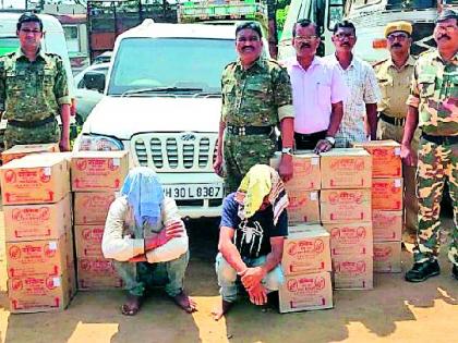 40 Catty liquor seized | ४० पेट्या दारू जप्त