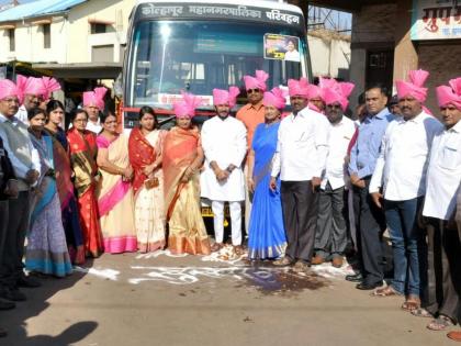 KMT Bus Service started on Jotiba, Panhala road from Kolhapur | कोल्हापूरहून जोतिबा, पन्हाळा मार्गावर केएमटी बससेवेस प्रारंभ