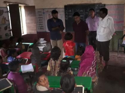 CEO Gaud's Visit to Toranmaal Center | तोरणमाळ केंद्रशाळेला सीईओ गौडांची भेट CEO Gaud's Visit to Toranmaal Center | तोरणमाळ केंद्रशाळेला सीईओ गौडांची भेट