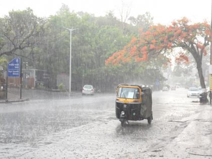 Heavy rain in Abhon | अभोण्यात मुसळधार पाऊस