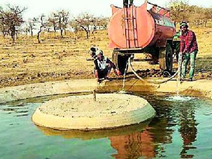 The humanity of the forest department; Water supply by tanker to quench the thirst of wildlife | वनविभागाची माणूसकी; वन्यप्राण्यांची तहान भागविण्यासाठी टँकरद्वारे पाणीपुरवठा