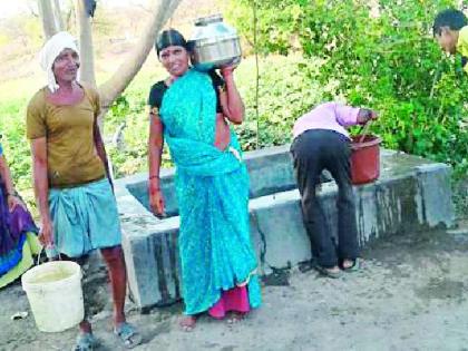 Thirsty ran over the bore well | बोअरवेलच्या पाण्यावर भागते तहान