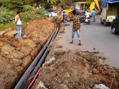 The speed at the Nandivali-P & T colony | नांदिवली-पीअँडटी कॉलनीत जलवाहीनीच्या कामाला वेग