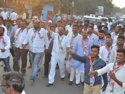 NCP's Morcha in Jalna and Ghansawangi | जालना, घनसावंगीत राष्ट्रवादीचा हल्लोबाल