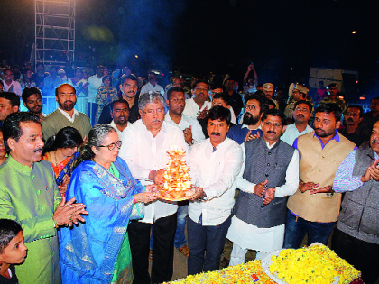 To get together, make the temple a center: Chandrakant Patil | एकत्र येण्यासाठी मंदिर हे केंद्र बनवा:चंद्रकांत पाटील