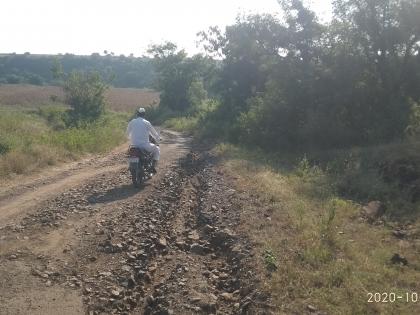 Poor condition of Laxminagar to Nandgaon road | लक्ष्मीनगर ते नांदगाव रस्त्याची दुरवस्था