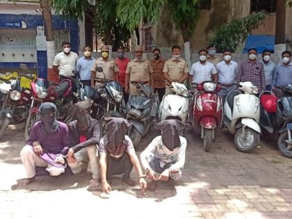 A gang of four persons was arrested for stealing motorcycles from Mumbra | मुंब्य्रातून मोटारसायकलींची चोरी करणाऱ्या चौघा जणांची टोळी जेरबंद