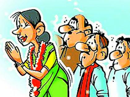 Husband's workout for wife's candidacy | पत्नीच्या उमेदवारीसाठी पतीची कसरत Husband's workout for wife's candidacy | पत्नीच्या उमेदवारीसाठी पतीची कसरत