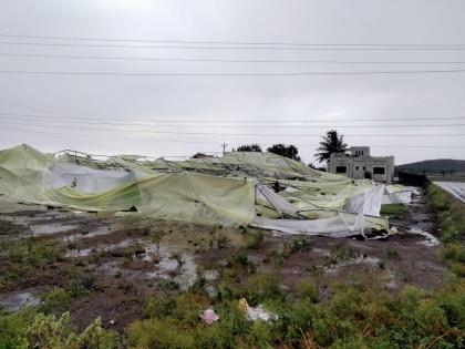 Rain blows in Sinnar taluka | सिन्नर तालुक्यात वादळी वाऱ्यासह पावसाचा तडाखा