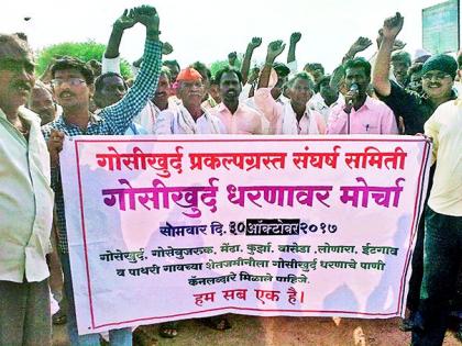 Dhokar Front of Gosekhurd Project Growers | गोसेखुर्द प्रकल्पग्रस्तांचा धडक मोर्चा