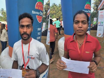 Nilesh Kulaye, Urmila Bani win in River Marathon | रिव्हर मॅरेथॉनमध्ये नीलेश कुळये, उर्मिला बानी यांची बाजी