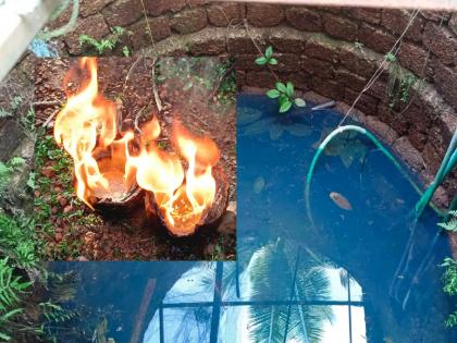 well water caught fire: Well sealed for safety | आर्श्चयम्... विहीरेच्या पाण्याने घेतला पेट: सुरक्षेसाठी विहीर केली सील