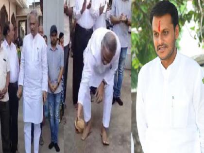 Father Srinivas Pawar in the field for Yugendra Pawar in Baramati | युगेंद्र पवारांसाठी वडील श्रीनिवास पवार मैदानात; ग्रामदैवताला नारळ वाढवत प्रचाराचा शुभारंभ