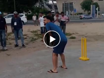  A video of Gujarat Titans player Rashid Khan playing street cricket in IPL 2023 is going viral on social media  | राशिद खानला गल्ली क्रिकेटची 'भुरळ', अफगाणी खेळाडूवर चाहत्यांनी केला 'प्रेमाचा वर्षाव'