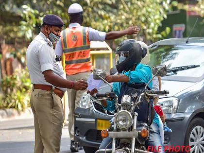 Traffic police suspended, collusion with shopkeeper becomes costly | वाहतूक पोलिस निलंबित, दुकानदाराशी संगनमत करणे पडले महागात