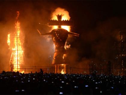 55 feet Ravana will be cremated at Kasturchand Park ground | कस्तुरचंद पार्क मैदानावर होणार ५५ फूटांच्या रावणाचे दहन