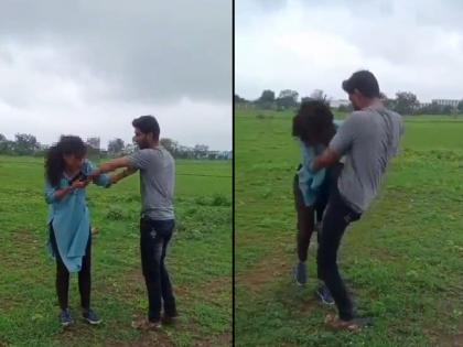 Inhuman beating of young woman due to one-sided love, incident on Sillod Bharadi road | एकतर्फी प्रेमातून तरुणीस अमानुष मारहाण, सिल्लोड भराडी रस्त्यावरील घटना..